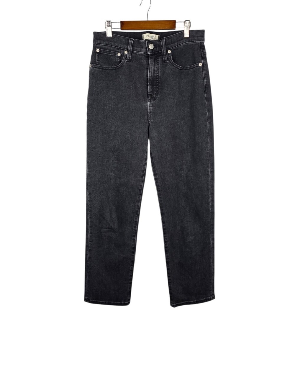 Madewell Classic Straight Jeans High Rise Denim Tapered Minimalist Womens Sz 26